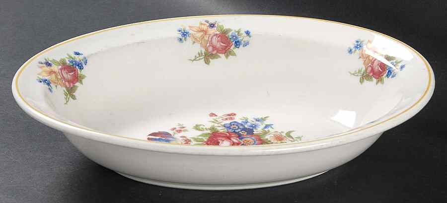 Colonial (Restaurant, Off White) 10" Oval Vegetable Bowl by Syracuse-1