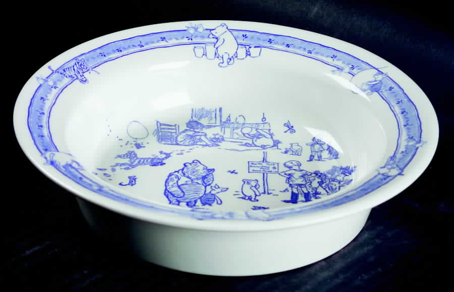 Classic Pooh Discovery (Blue) Porringer by Spode-1