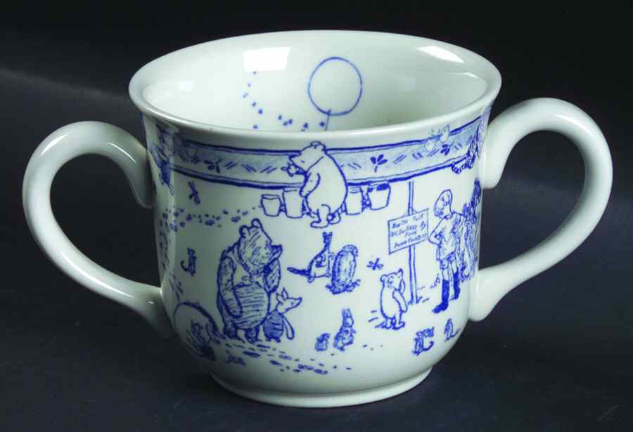 Classic Pooh Discovery (Blue) 2 Handled Mug by Spode-1