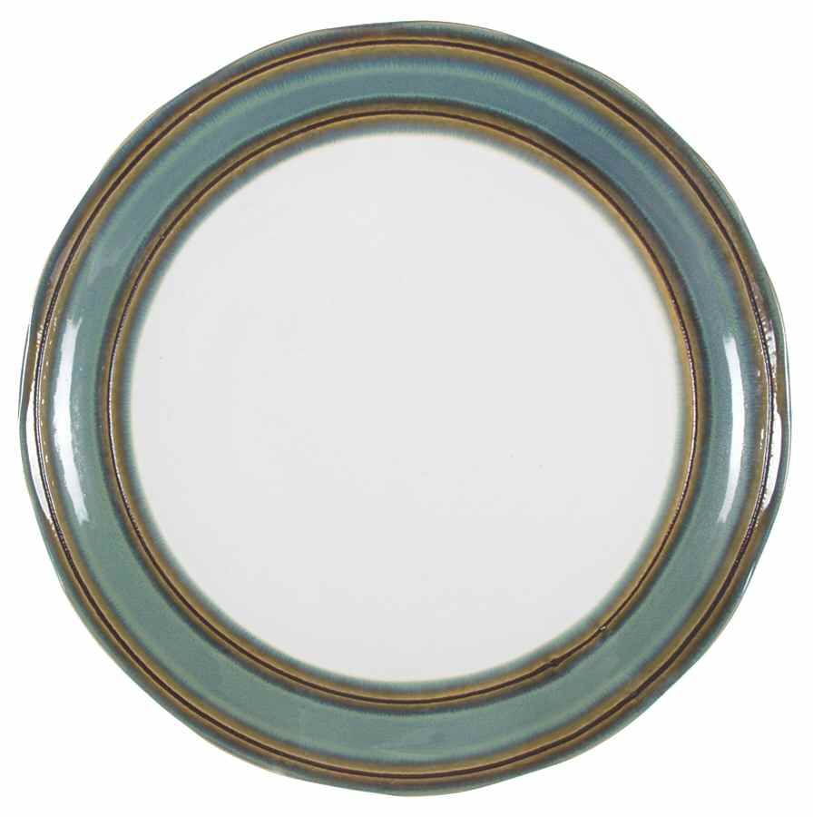 Waves Green 12" Chop Plate (Round Platter) by Sango-1