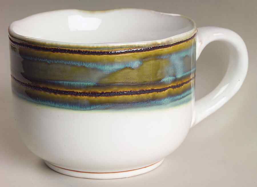 Waves Green Jumbo Mug by Sango-1