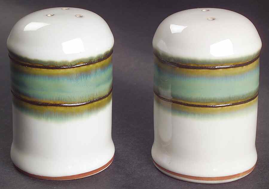 Waves Green Salt & Pepper Set by Sango-1