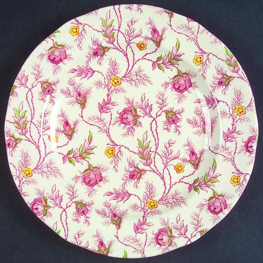 Rosebud Chintz (S3715, Cream) Salad Plate by Spode-1