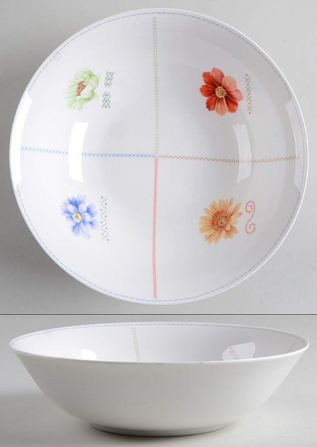 Natural Quartet 9" Round Vegetable Bowl by Studio Nova-1