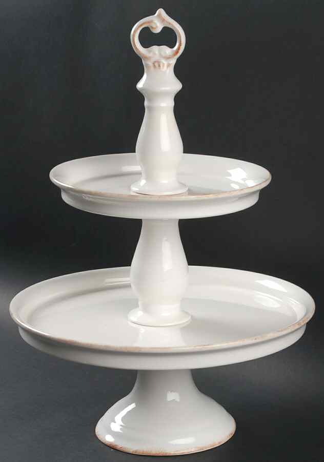 Grand Buffet 2 Tiered Serving Tray (Dinner & Salad Plate) by Sabatier-1