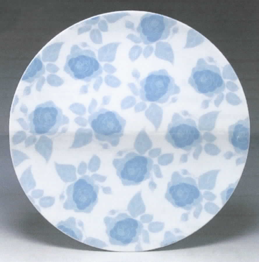 Chelsea Rose Blue Dinner Plate by Studio Nova-1