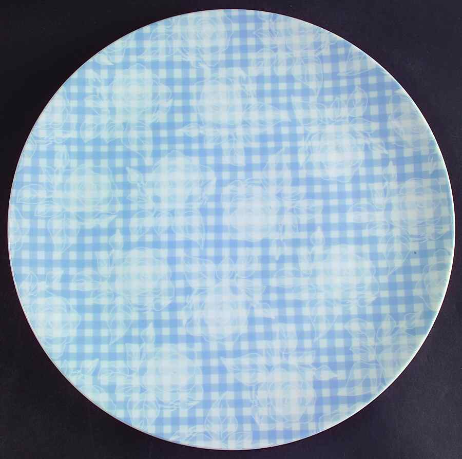 Chelsea Rose Blue 12" Chop Plate (Round Platter) by Studio Nova-1