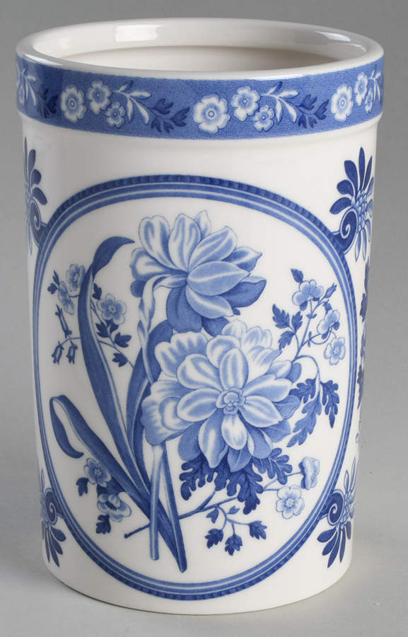Blue Room Garden Collection (White Background) Utensil Holder by Spode-1