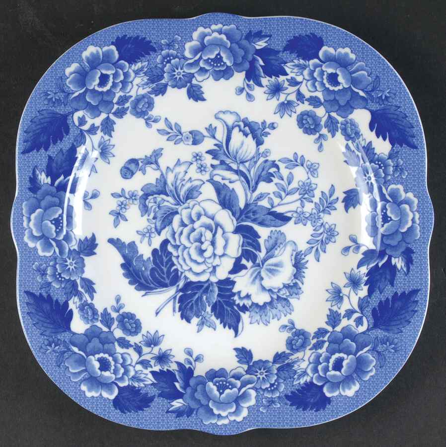 Blue Room Garden Collection (White Background) Buffet/Dessert Plate by Spode-1