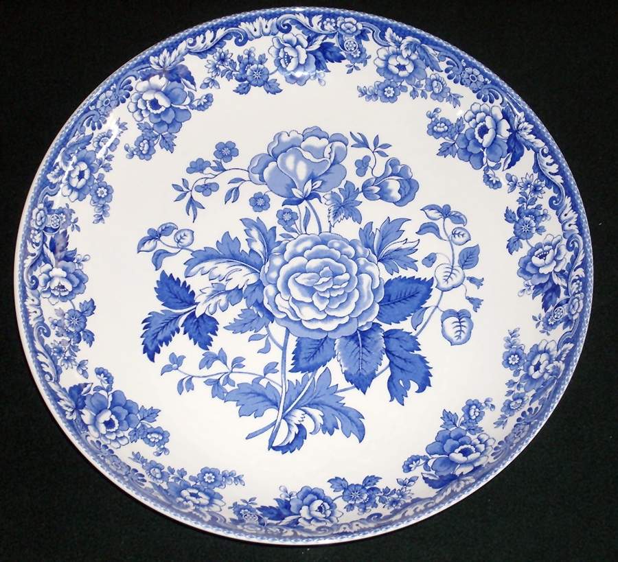 Blue Room Garden Collection (White Background) 11" Pasta Serving Bowl by Spode-1