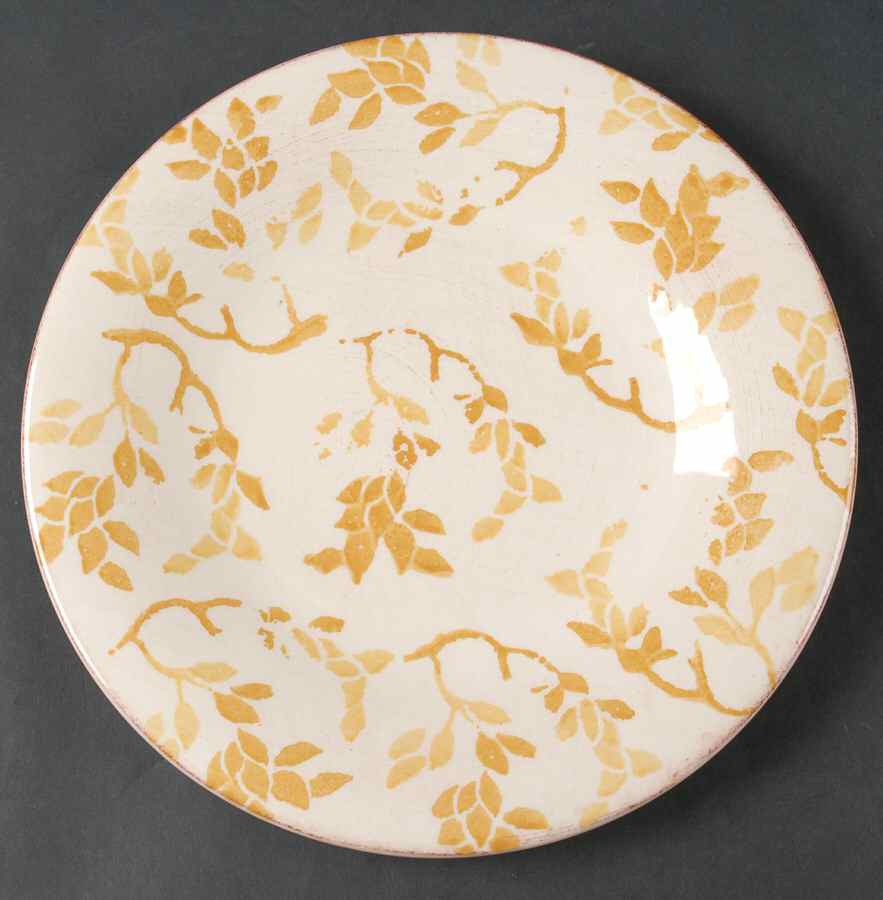 Caldas Mustard (Dark Yellow) Accent Salad Plate by Skyros-1