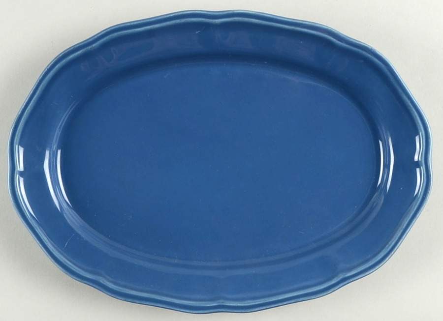Corricoware Blue 11" Oval Serving Platter by Skyros-1