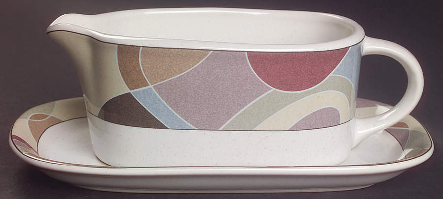 Kaleidoscope Gravy Boat & Underplate by Studio Nova-1