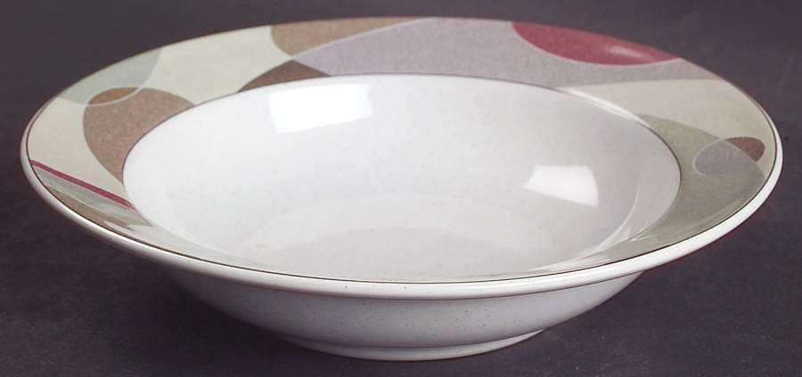 Kaleidoscope Rim Fruit/Dessert (Sauce) Bowl by Studio Nova-1