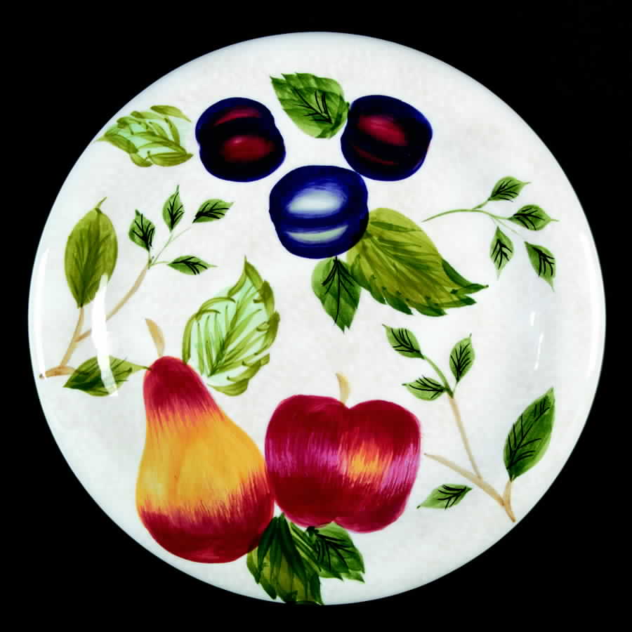 Sonoma (Tan Sponged Body, Coupe Shape) Salad Plate by Sakura-1