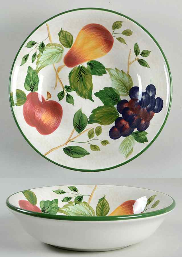 Sonoma (Tan Sponged Body, Coupe Shape) Soup/Cereal Bowl by Sakura-1
