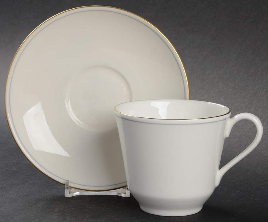 Lumiere Footed Cup & Saucer Set by St. Michael (RD)-1