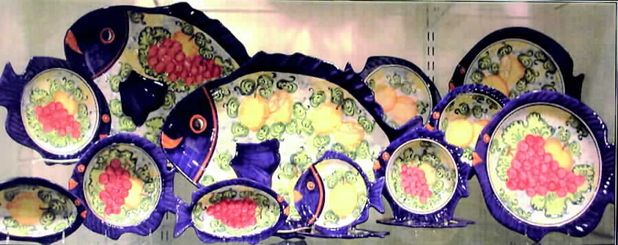 Fish Fruit 18" Oval Serving Platter by Skyros-1