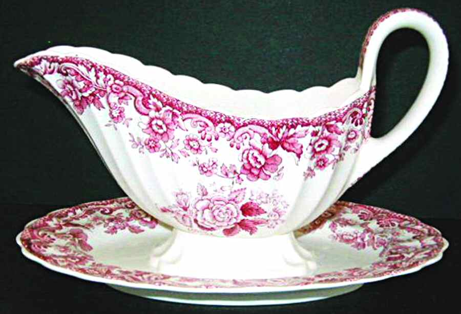 Sp327 Gravy Boat & Underplate by Spode-1