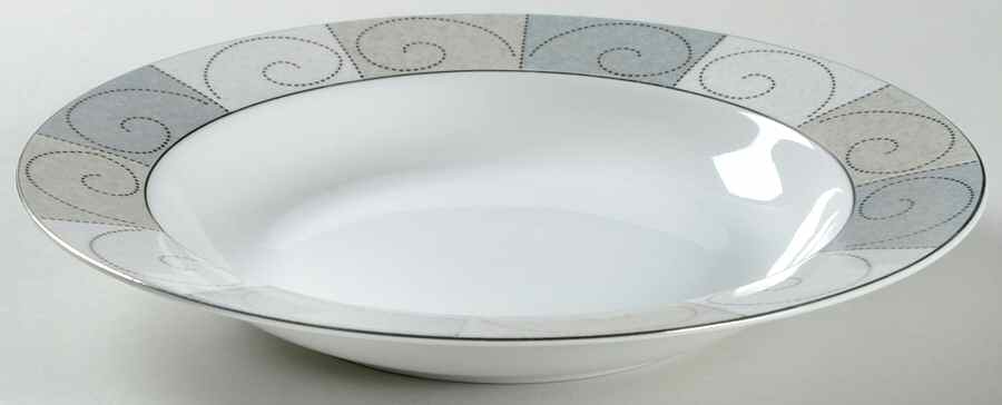 Sterling Scroll Large Rim Soup Bowl by Studio Nova-1