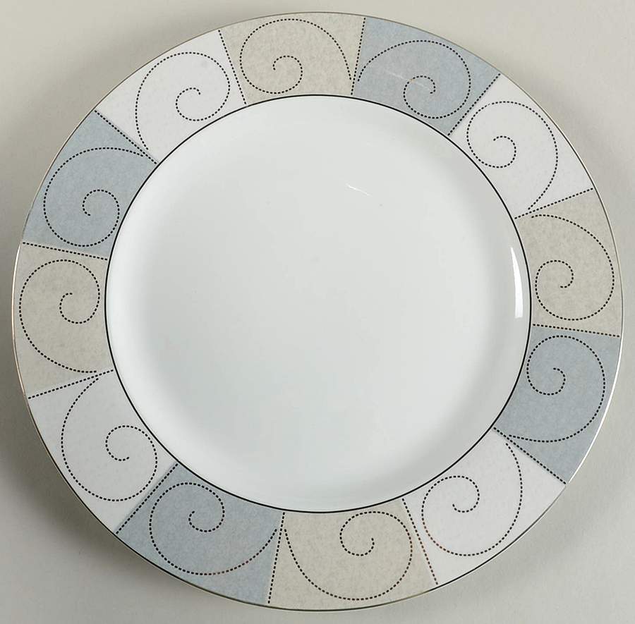 Sterling Scroll 12" Chop Plate (Round Platter) by Studio Nova-1
