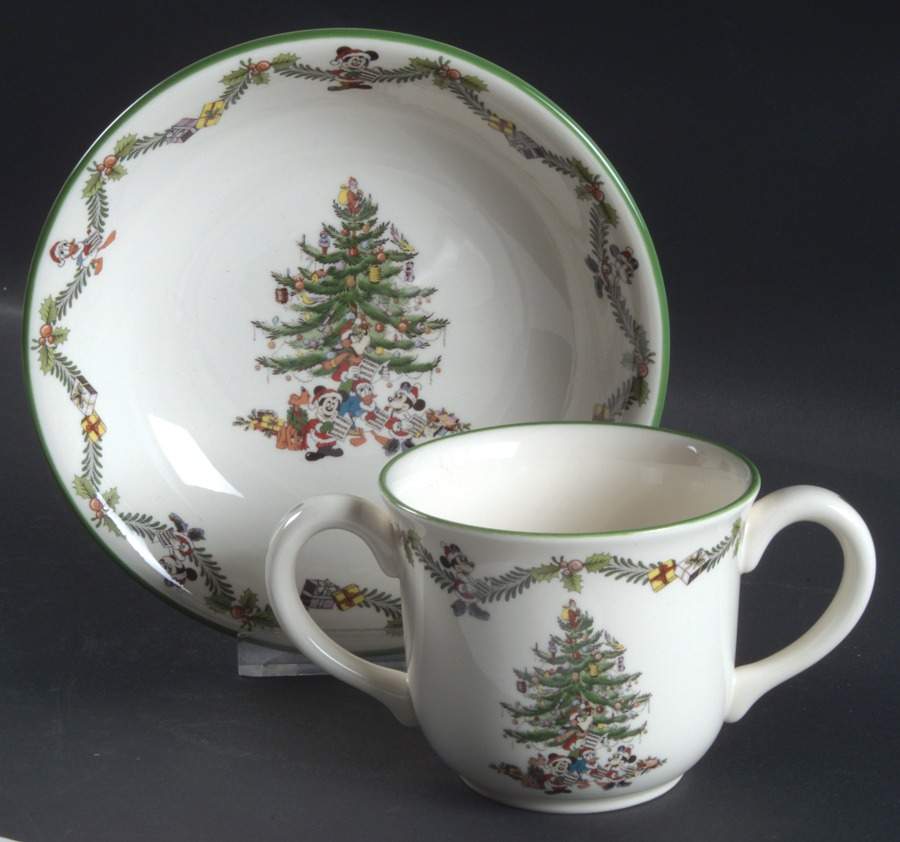 Disney Christmas Tree Celebration (2 Piece) Child's Set (CERC & MUG2H) by Spode-1