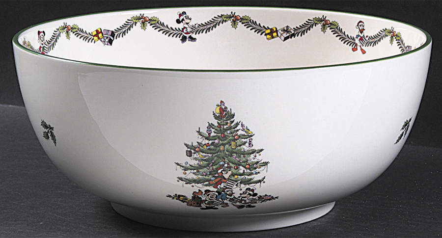 Disney Christmas Tree Celebration Disney Salad Bowl by Spode-1