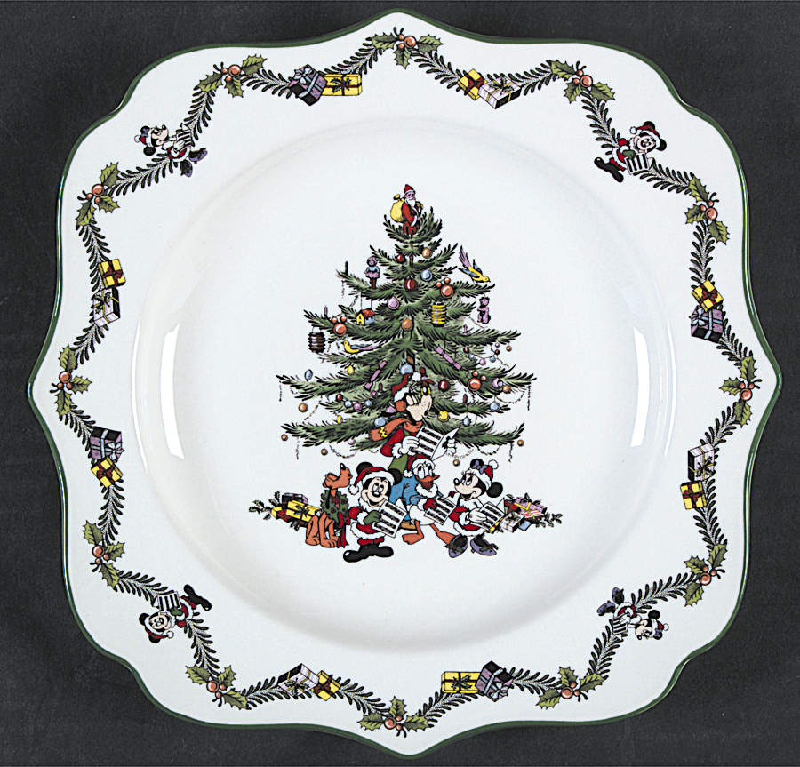 Disney Christmas Tree Celebration Disney Fancy Plate by Spode-1