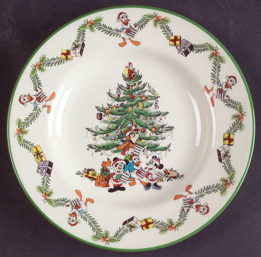 Disney Christmas Tree Celebration Canape Plate by Spode-1