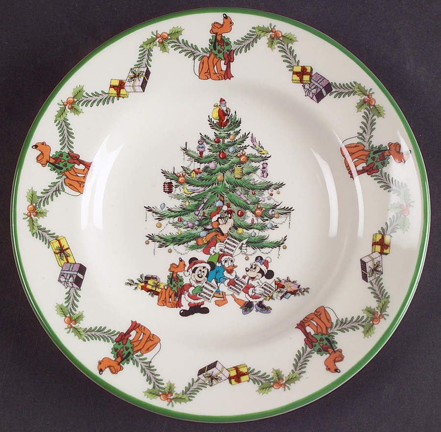 Disney Christmas Tree Celebration Canape Plate by Spode-1