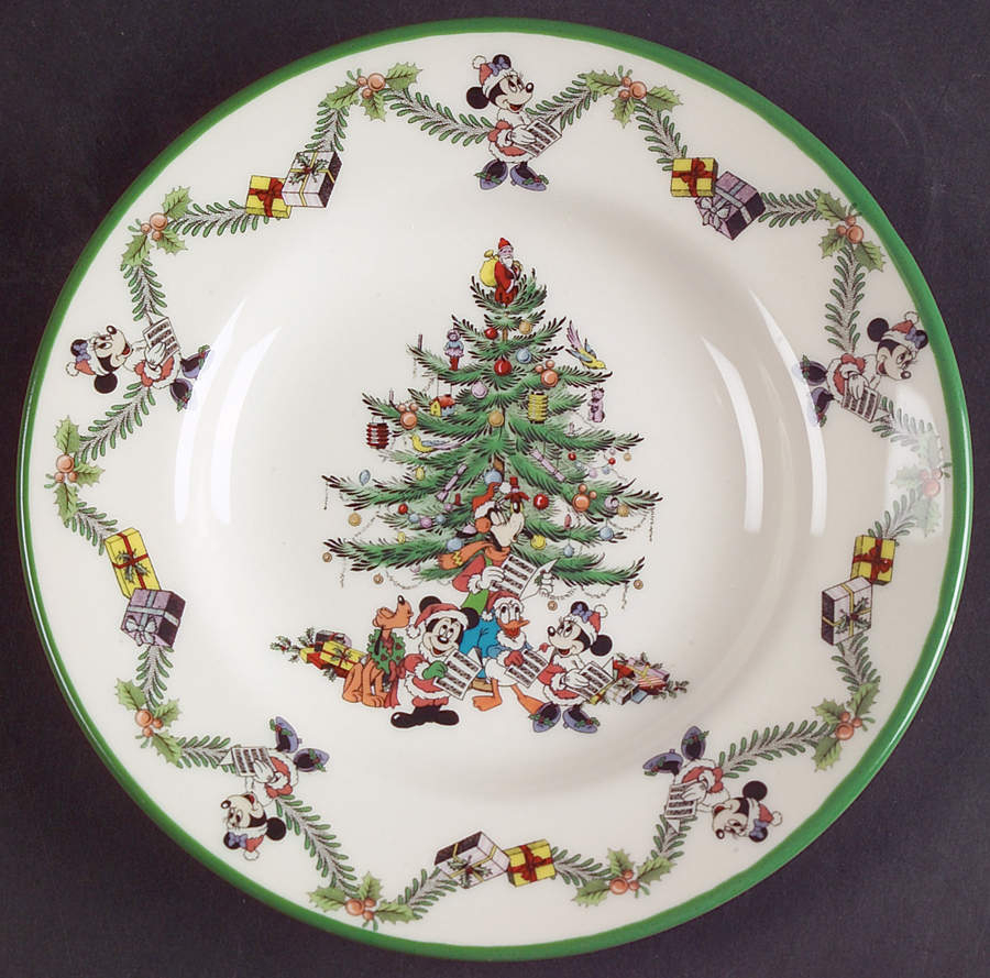Disney Christmas Tree Celebration Canape Plate by Spode-1