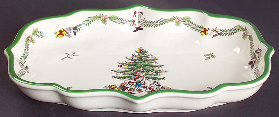 Disney Christmas Tree Celebration Open Candy Dish by Spode-1