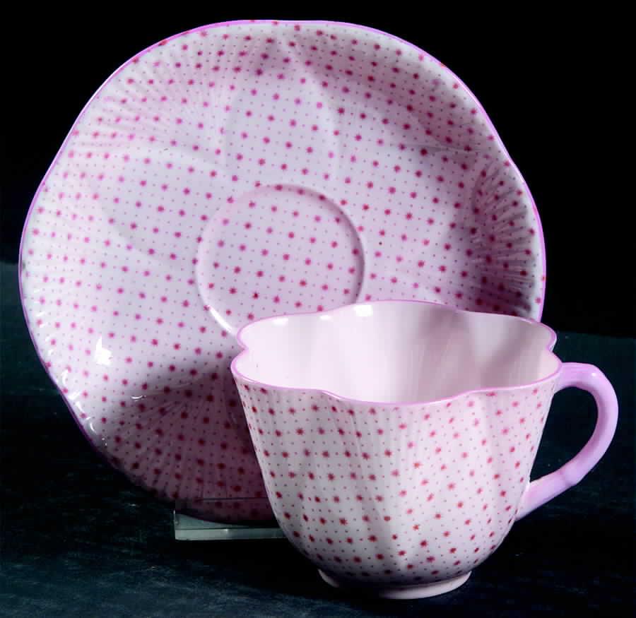 13969-34 Flat Cup & Saucer Set by Shelley-1