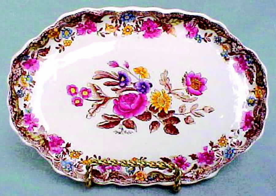 2-3275 14" Oval Serving Platter by Spode-1