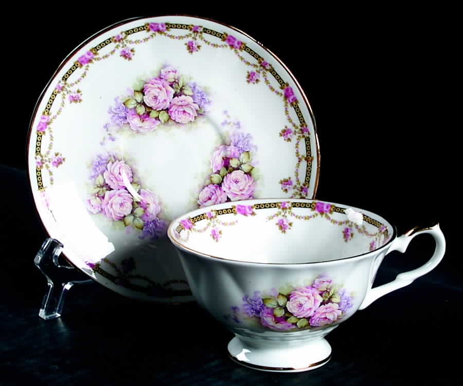 Stf26 Footed Cup & Saucer Set by Staffordshire-1