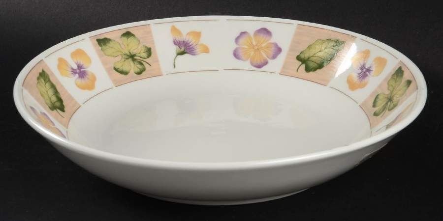 Dried Flowers Coupe Soup Bowl by Sakura-1