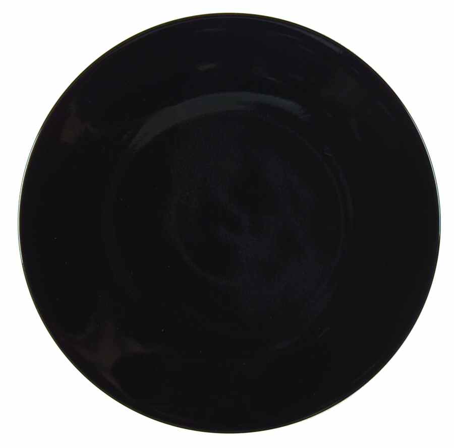 Contour Black Dinner Plate by Studio Nova-1