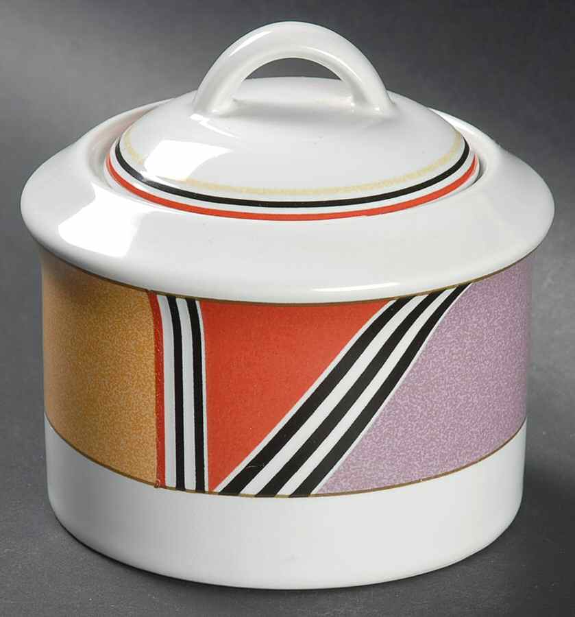 Eastside Red Sugar Bowl & Lid by Studio Nova-1
