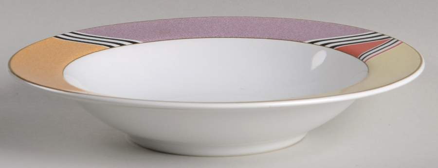 Eastside Red Rim Soup Bowl by Studio Nova-1