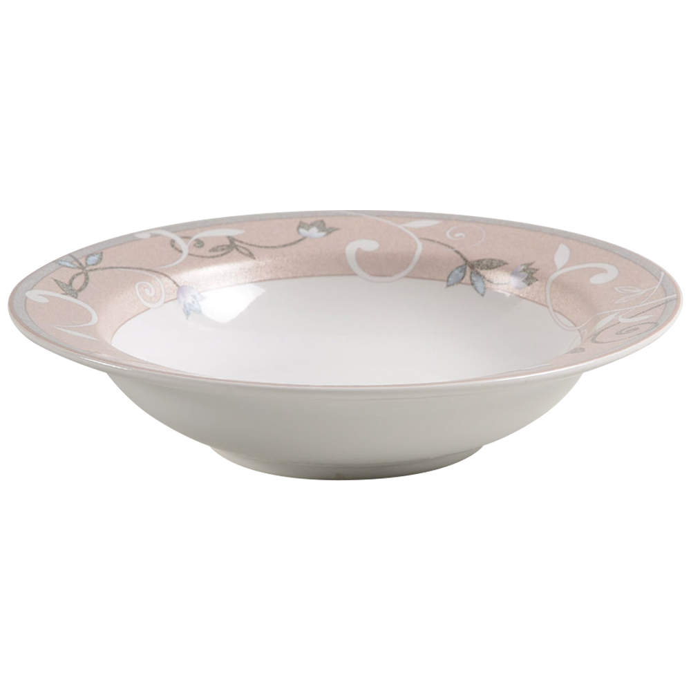 Jewel Tones Beige Rim Fruit/Dessert (Sauce) Bowl by Studio Nova-1