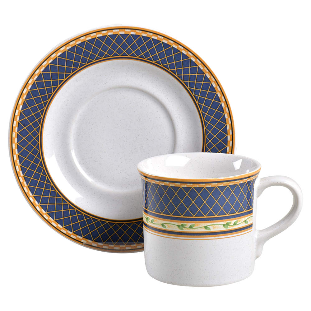Regal Isle Flat Cup & Saucer Set by Studio Nova-1
