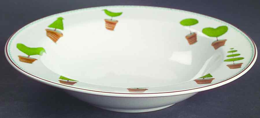 Chateau Garden Rim Soup Bowl by Studio Nova-1