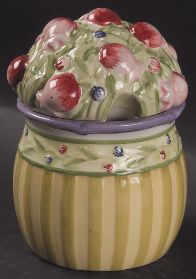 Provence Garden Sculpted Sugar Bowl & Lid by Studio Nova-1