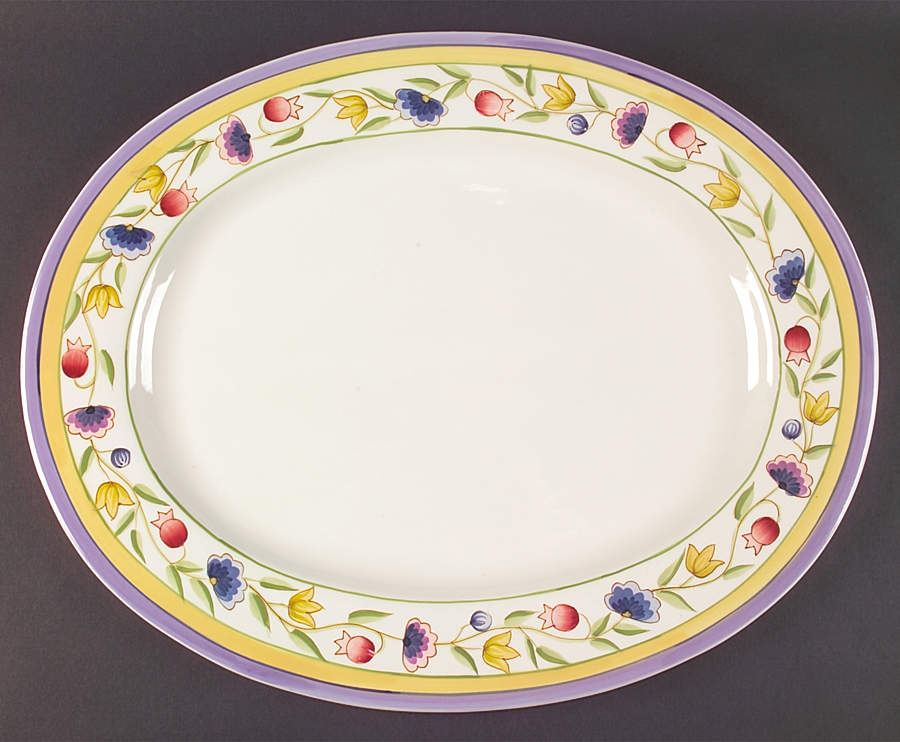 Provence Garden 20" Oval Serving Platter by Studio Nova-1