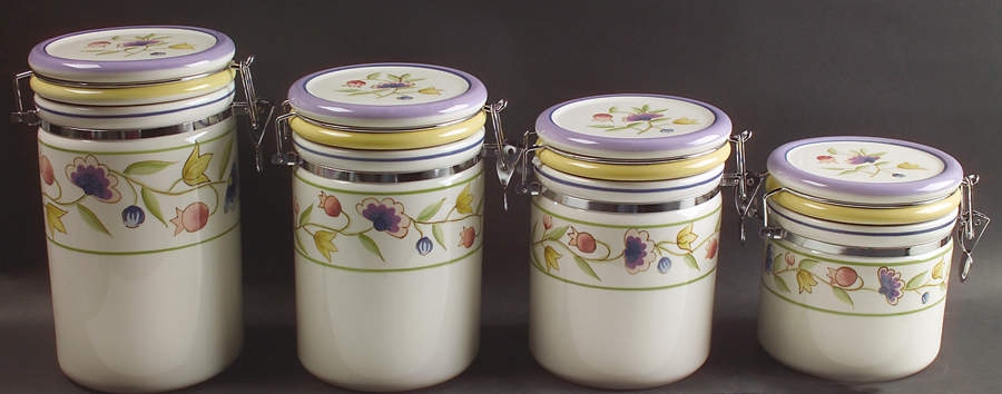 Provence Garden (4 Piece) Canister Set (Box Set) by Studio Nova-1