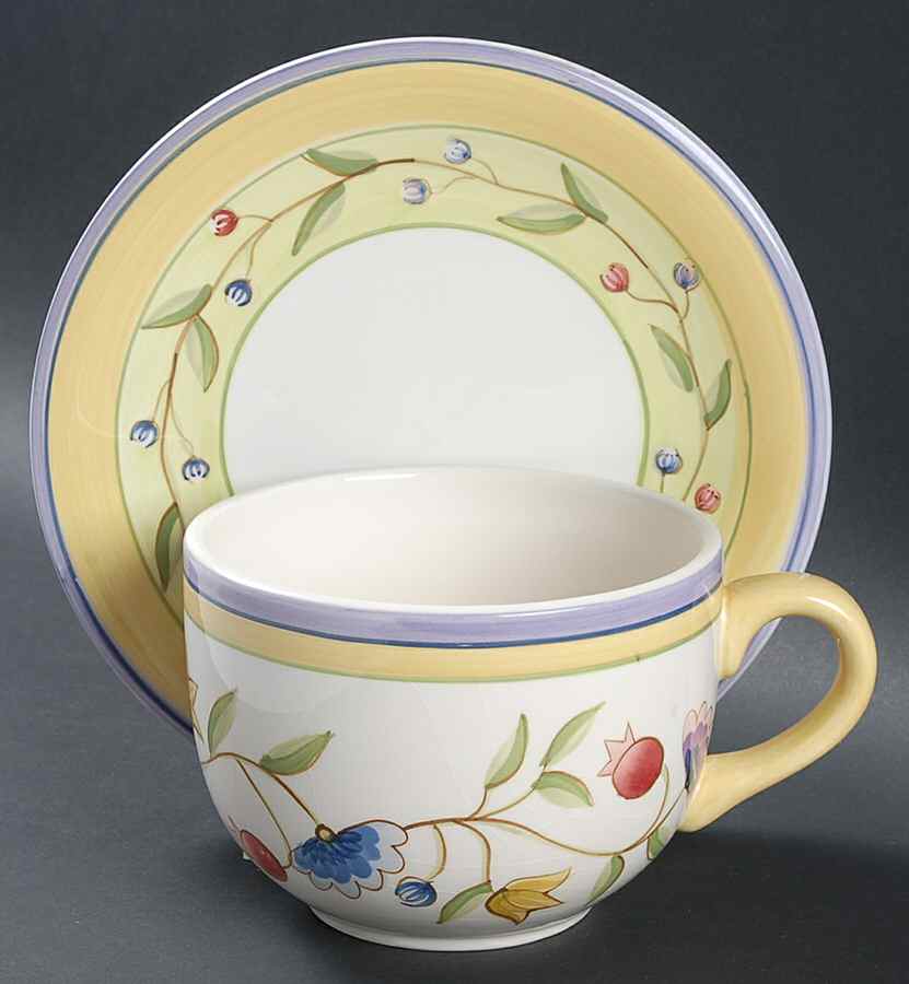Provence Garden Jumbo Cup & Saucer Set by Studio Nova-1