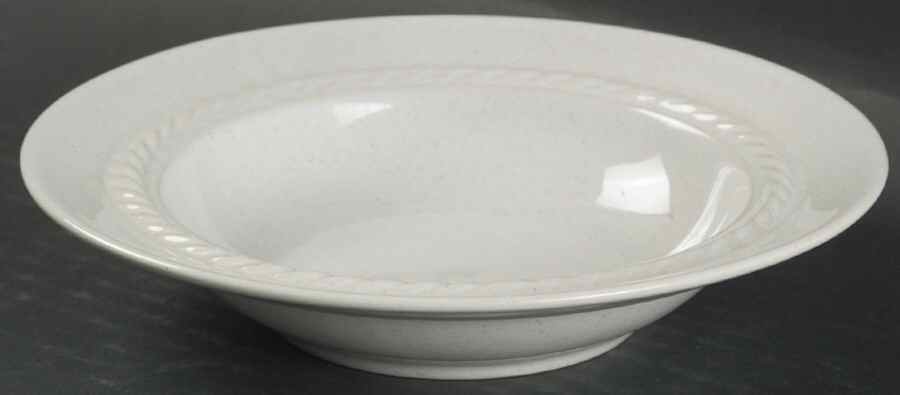 Braid White Rim Fruit/Dessert (Sauce) Bowl by Studio Nova-1
