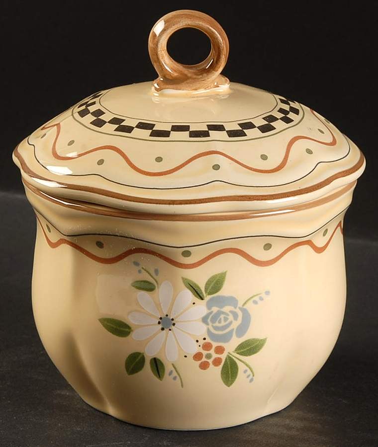 Village Square Sugar Bowl & Lid by Studio Nova-1