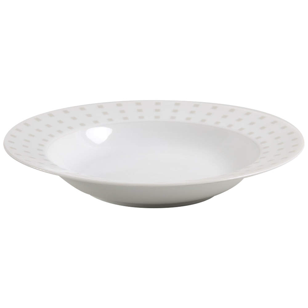 Avenue Taupe Rim Soup Bowl by Studio Nova-1
