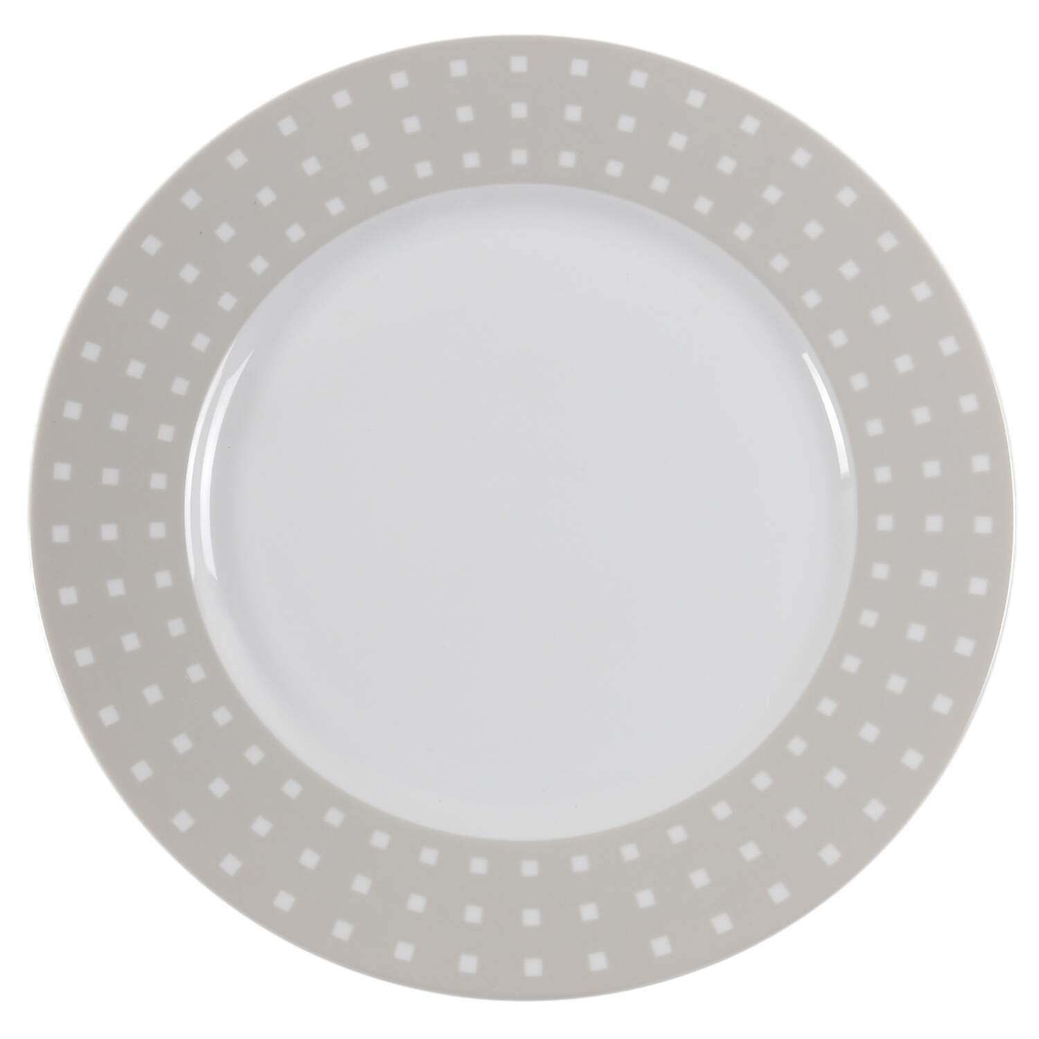 Avenue Taupe 12" Chop Plate (Round Platter) by Studio Nova-1